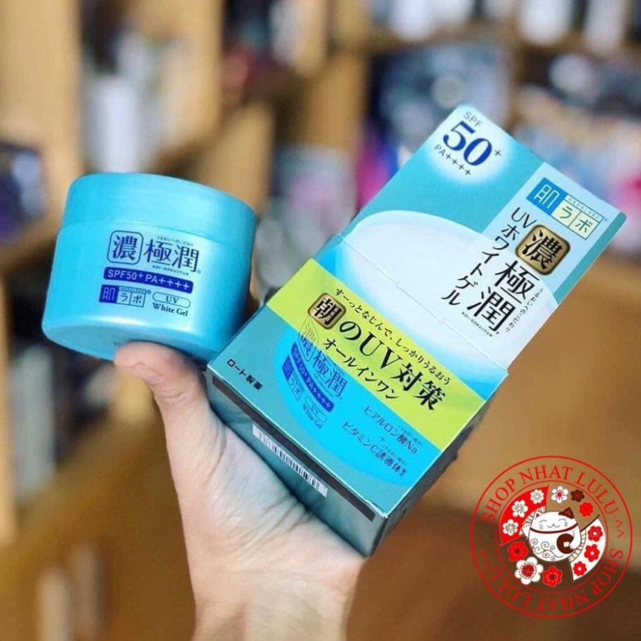 kem dưỡng da ngày 7 in 1 Hadalabo Koi-Gokujyun White Gel 90g 50+ Nhật bản shopnhatlulu