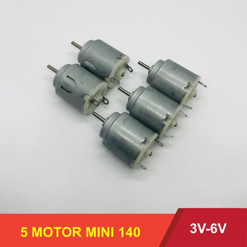 Bộ 5 motor 140 mô tơ mini 3V - 5V chất lượng cao - LK0006