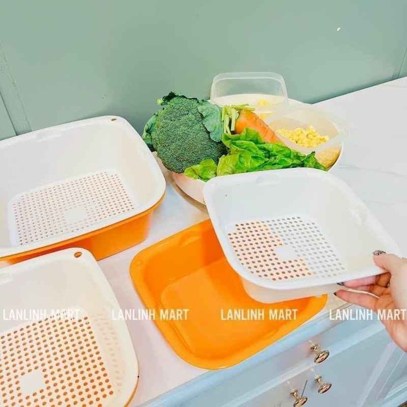 Set 6 chậu rổ eco đa năng