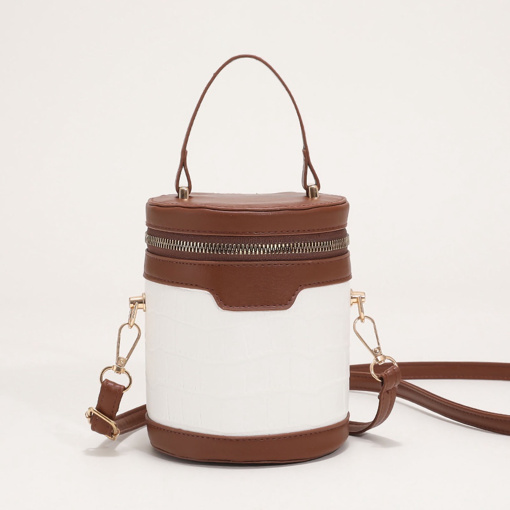 Có thể bán buôn Túi xách hình trụ thời trang Tote dành cho nữ Da PU có thể điều chỉnh Messenger thanh lịch công việc hàng ngày Vermont055 Hàng giao ngay