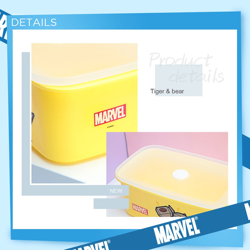 [Mã LIFECPMALL giảm 12% đơn 250K] Hộp nhựa bento Miniso in hình Marvel 950ml - Hàng chính hãng