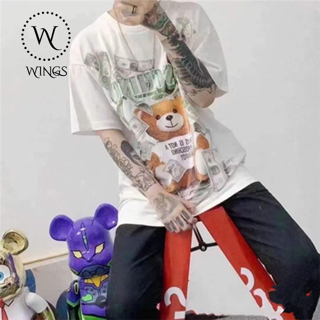 [NEW] Áo thun nam nữ 100% Cotton fom rộng oversize Moschino Dollas WINGS | BigBuy360 - bigbuy360.vn