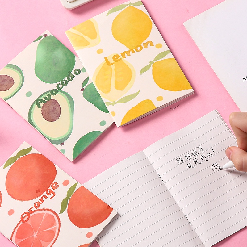 Peach Cute Cartoon little book notebook Memo Pad School Office Stationery Notepad