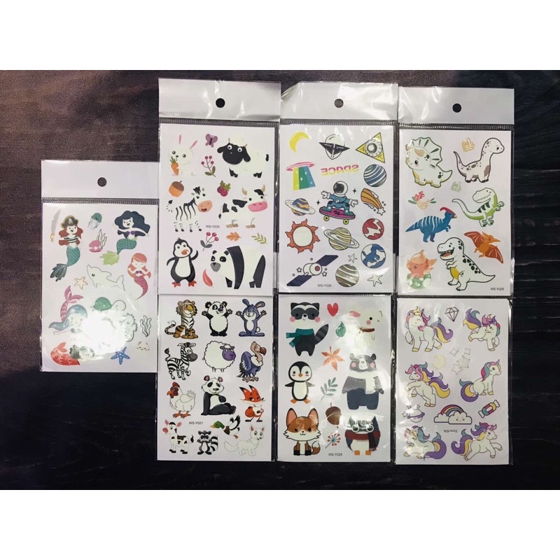 Hình xăm dán hoạt hình cho bé