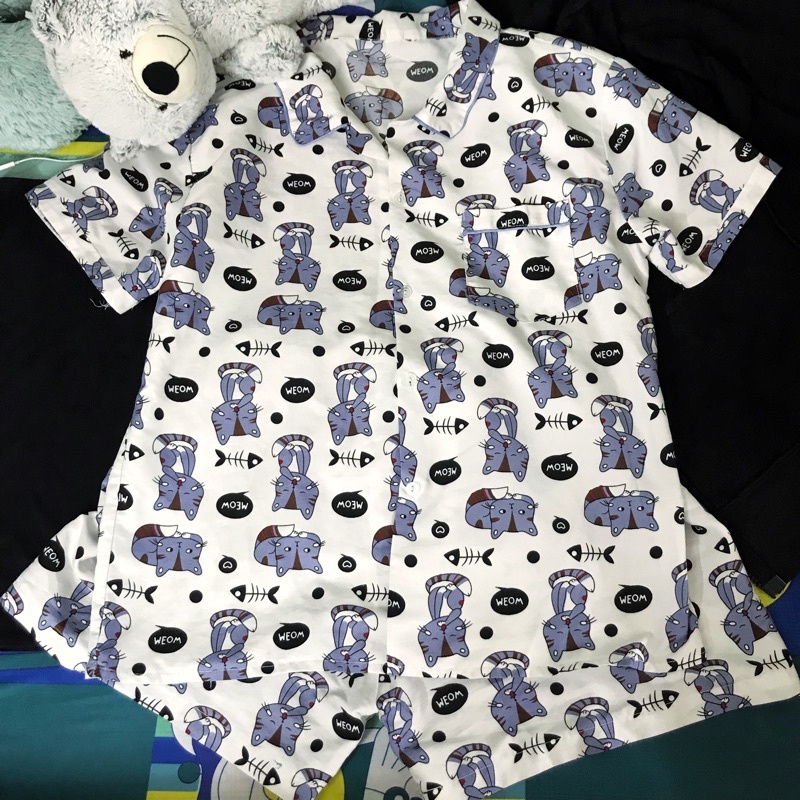 Bộ đồ ngủ tay ngắn quần cộc, đồ bộ mặc nhà pijama giá rẻ