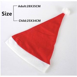 Nón nỉ Noel trơn