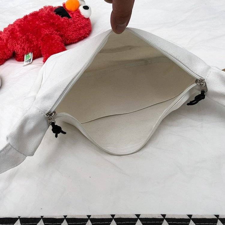 Túi Đeo Chéo Canvas Phong Cách Hàn Quốc Đơn Giản Cho Nữ
