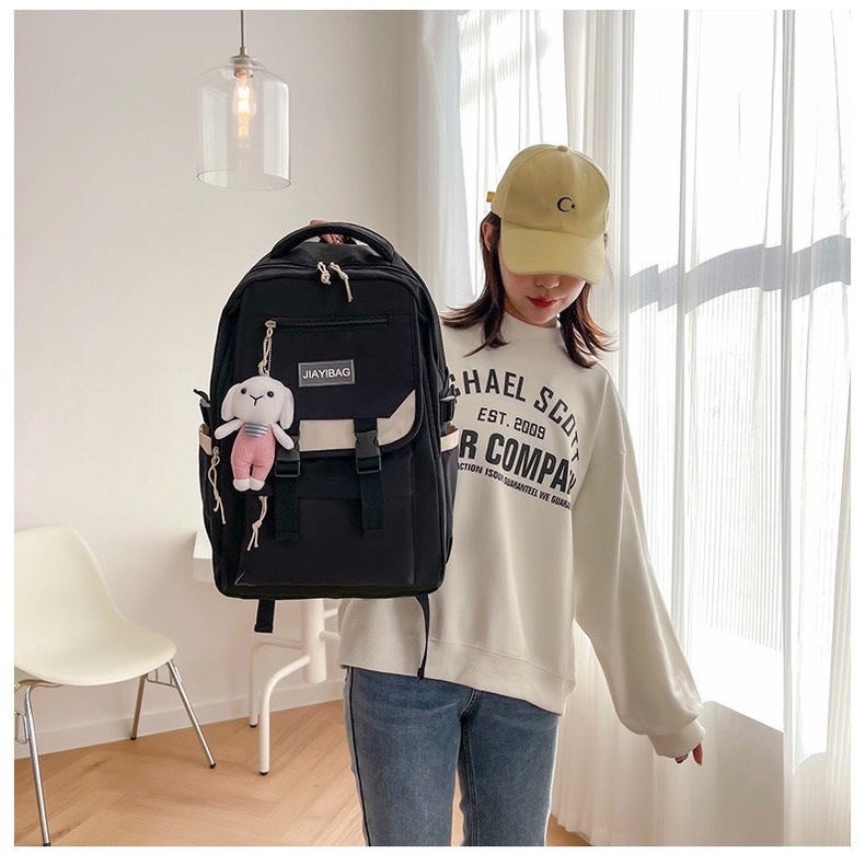 Balo đi học,túi du lịch cao cấp Unisex đi học và đi chơi, chống thấm nước ( không đính kèm con thỏ) (BL10)