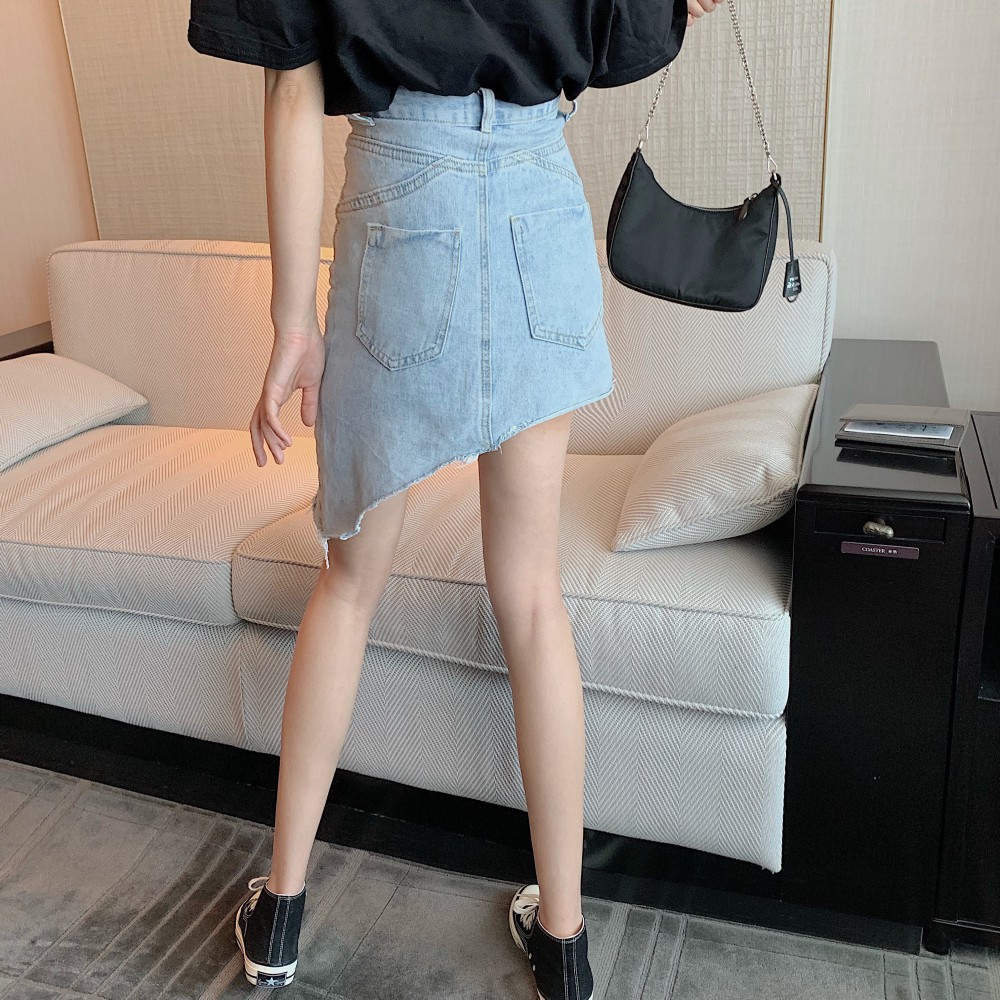 JANE'S Chân váy jean vạt chéo túi mini Hồng Hàn Quốc J0168  quyến rũ năng động kèm ảnh thật cuối | BigBuy360 - bigbuy360.vn