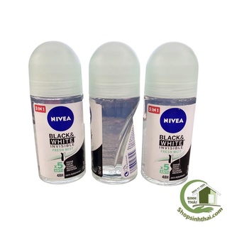 Lăn nách khử mùi NIVEA nữ BLACK & WHITE 50ml