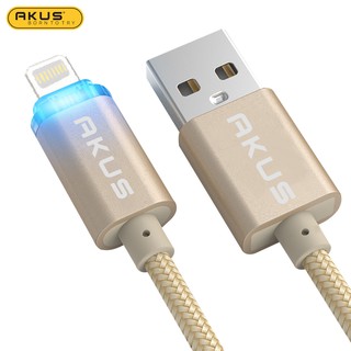 Dây cáp tự ngắt 1M (Lightning) AKUS - CTN01 (Hàng chính hãng - Bảo hành 12 tháng)