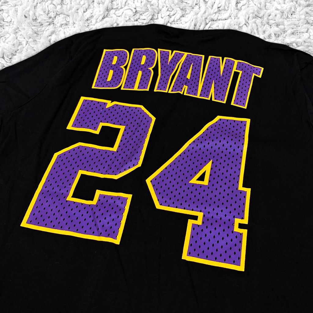 Nike Áo Thun Bóng Rổ Nba Lakers Kobe Bryant Chấm Bi 24 Thời Trang Unisex Cá Tính