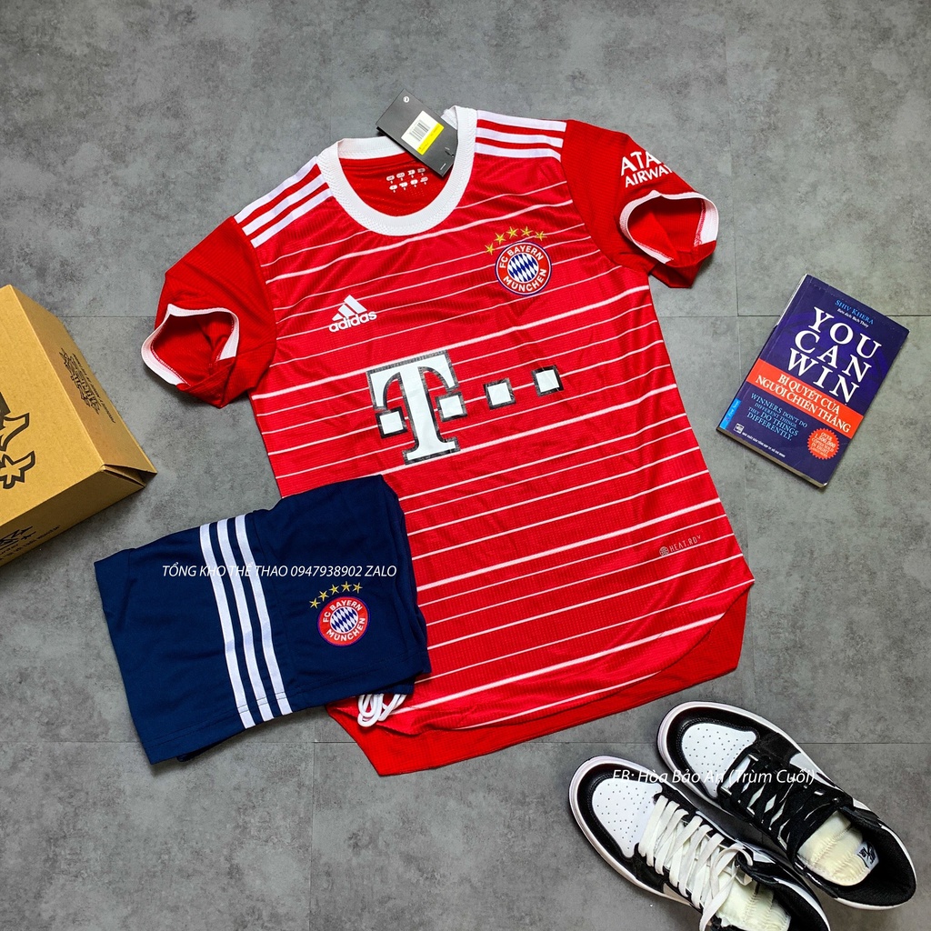 Set Bộ Quần Áo Bóng Đá Bayern Munich vàng Chanh  Mùa Giải 2023-2024 - Vải Gai Thái Chuẩn Áo Thi Đấu