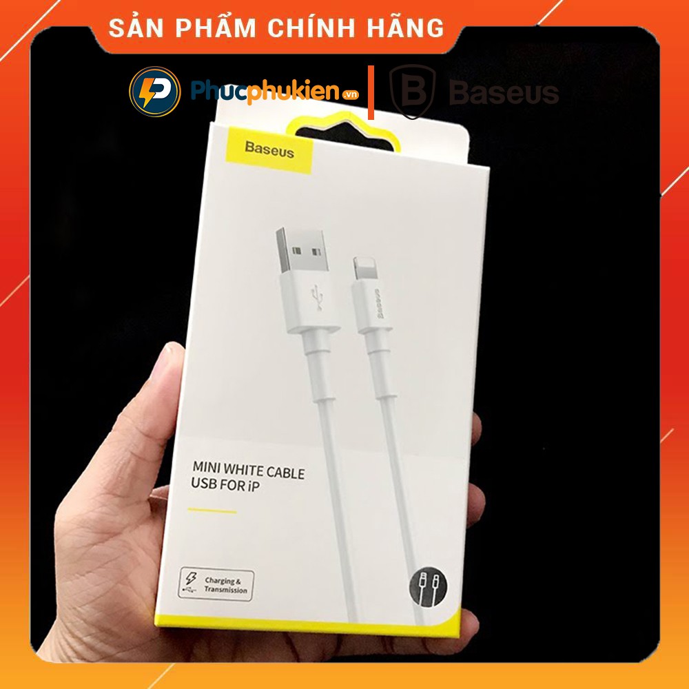 Cáp sạc lightning 2m Baseus Superior cho iPhone 5 đến 12 pro max hỗ trợ sạc nhanh iPhone 12w - Phúc Phụ Kiện