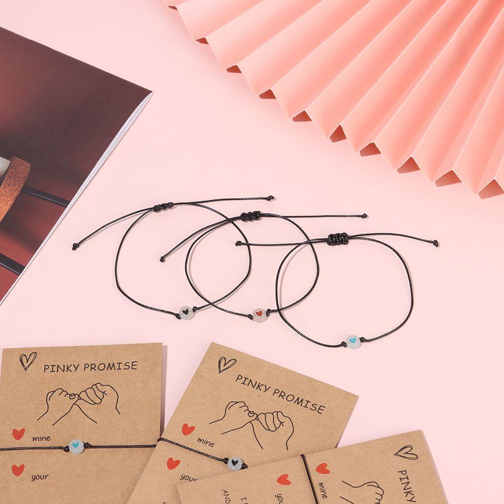 Bộ 2 Dây Thừng Xỏ Hạt Hình Trái Tim Phát Sáng Có Thể Điều Chỉnh Dùng Làm