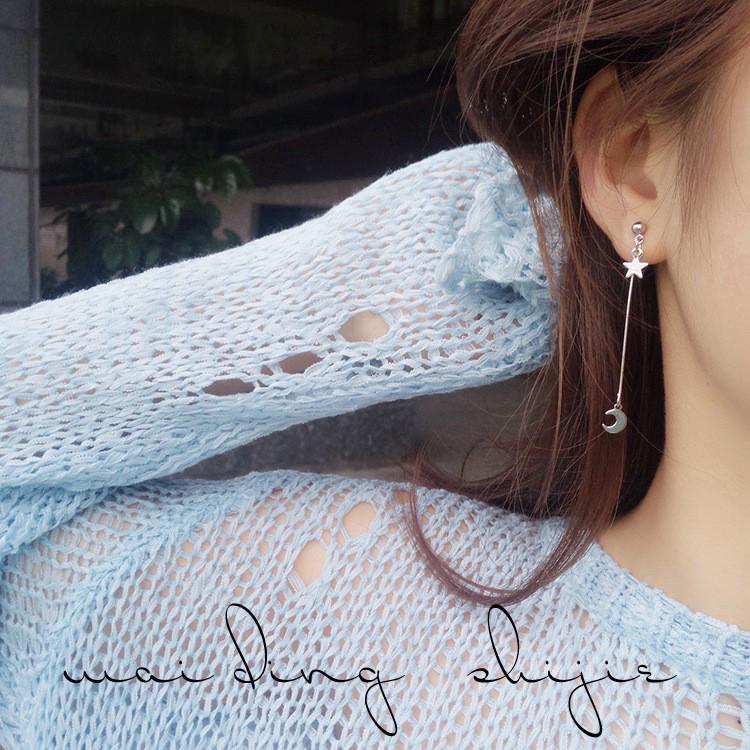 Cute star-shaped earrings with earrings and cute Korean fashion clips A206