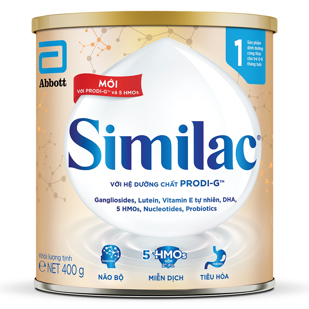 Sữa bột Similac IQ Plus 1 HMO 400g (Mẫu Mới )