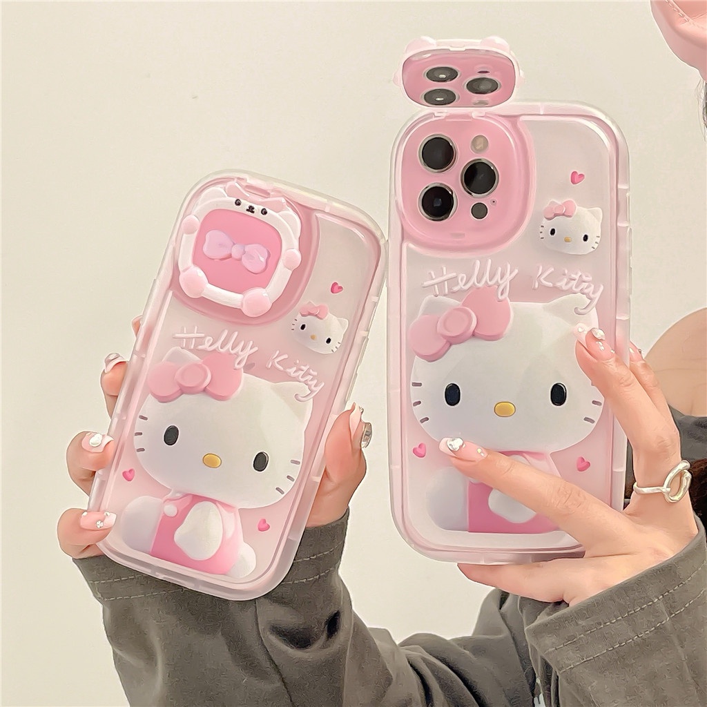 Ốp Điện Thoại TPU Mềm Tích Hợp Gương Trang Điểm Cho iphone Case 13 Pro Max 12 Pro Max