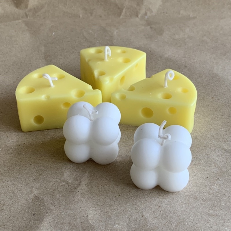 Nến thơm phòng, trang trí phòng ngủ hình phô mai - Dana Cheese Candle