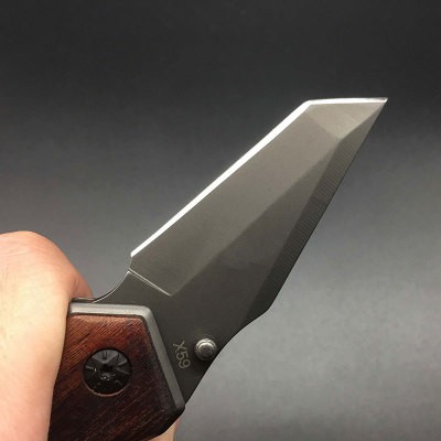 Dao phượt gấp gon mini cao cấp chiếc ghép cành lưỡi tanto HUTI KNIFE Buck X59