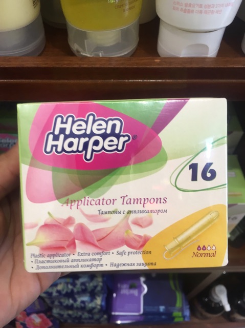 Băng vệ sinh dạng ống có cần đẩy Helen Harper Tampon Normal