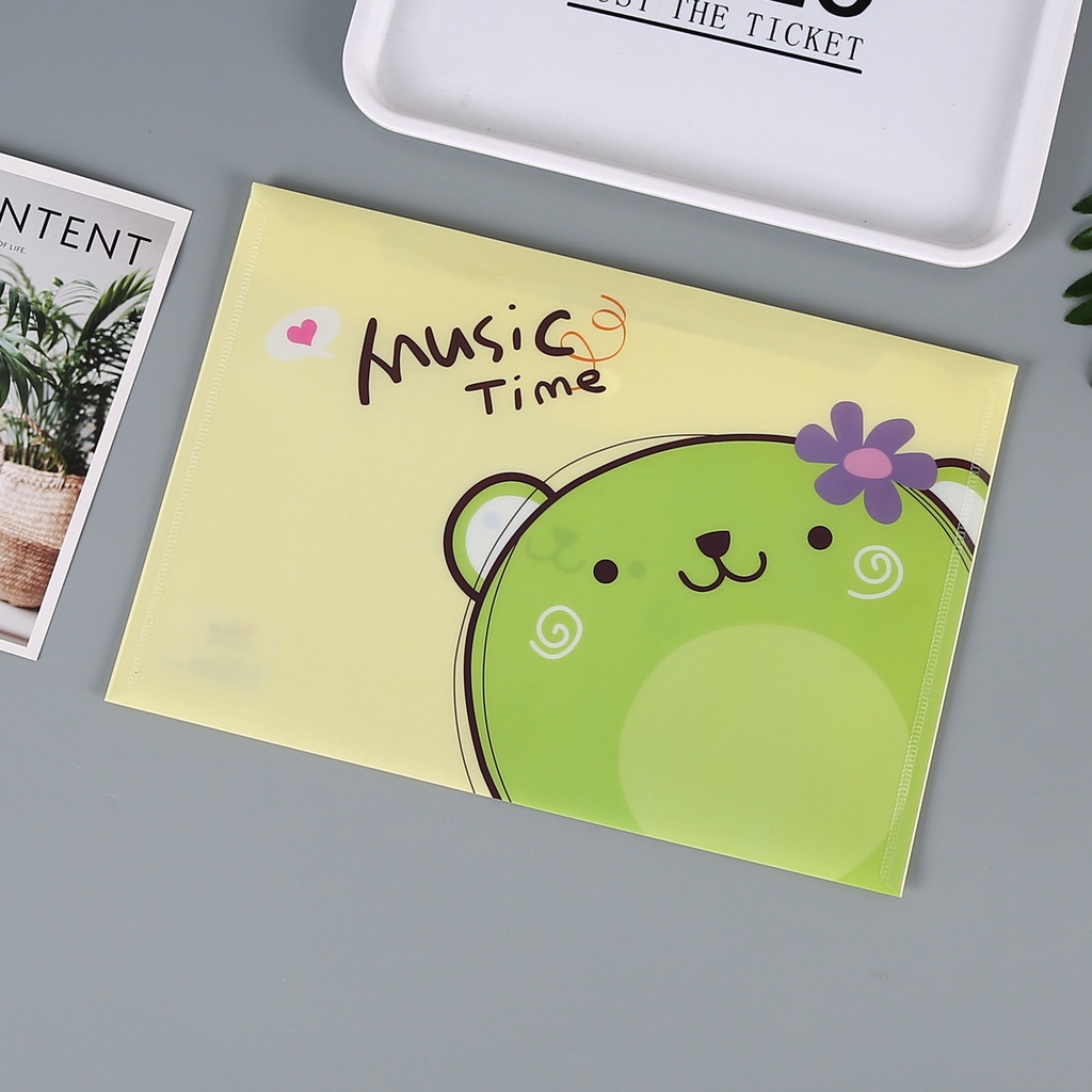 1 Túi Đựng Tài Liệu A4 Bằng Nhựa Pp Trong Suốt