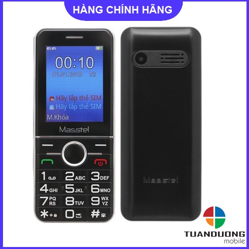 [Mã 159ELSALE hoàn 7% xu đơn 300K] Điện Thoại Masstel IZI 300 Số To Pin Trâu - Bảo Hành Chính hãng