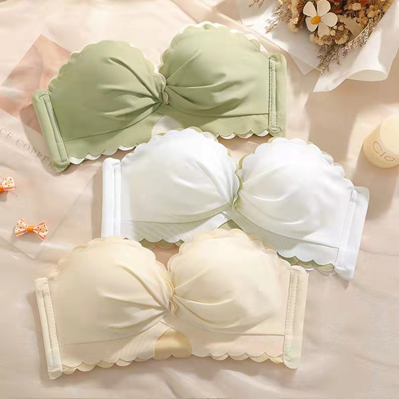 Áo Ngực Không Dây Hở Lưng 6 Màu Sắc Tương Phản Có Thể Điều Chỉnh Cho Nữ