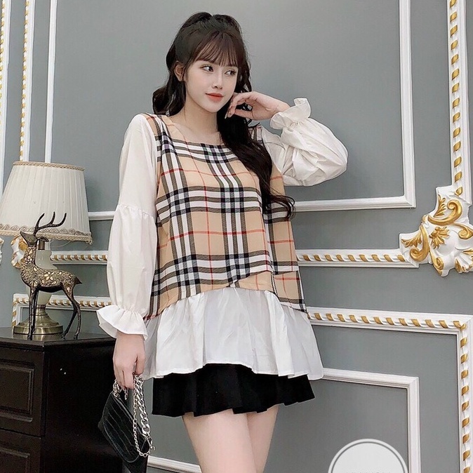 Áo bà bầu mùa thu siêu mát thiết kế công sở cao cấp chất kate lụa nhập mát mịn VM