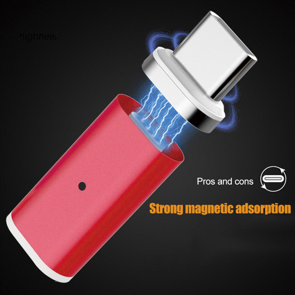 【OPHE】Mini Magnetic Type-C Micro USB 8Pin Charger Adapter Converter for Android iPhone
