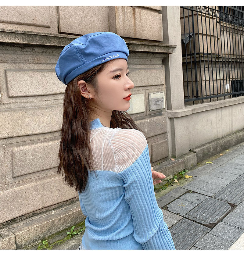 Mũ nồi bát giác 22111 mỏng phong cách Anh / Hàn thời trang xuân hè dễ phối đồ