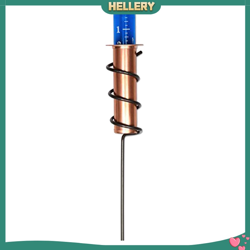 [HELLERY] Durable 14cm Copper Rain Gauge Water Gauge Stake Big Numbers for Patio