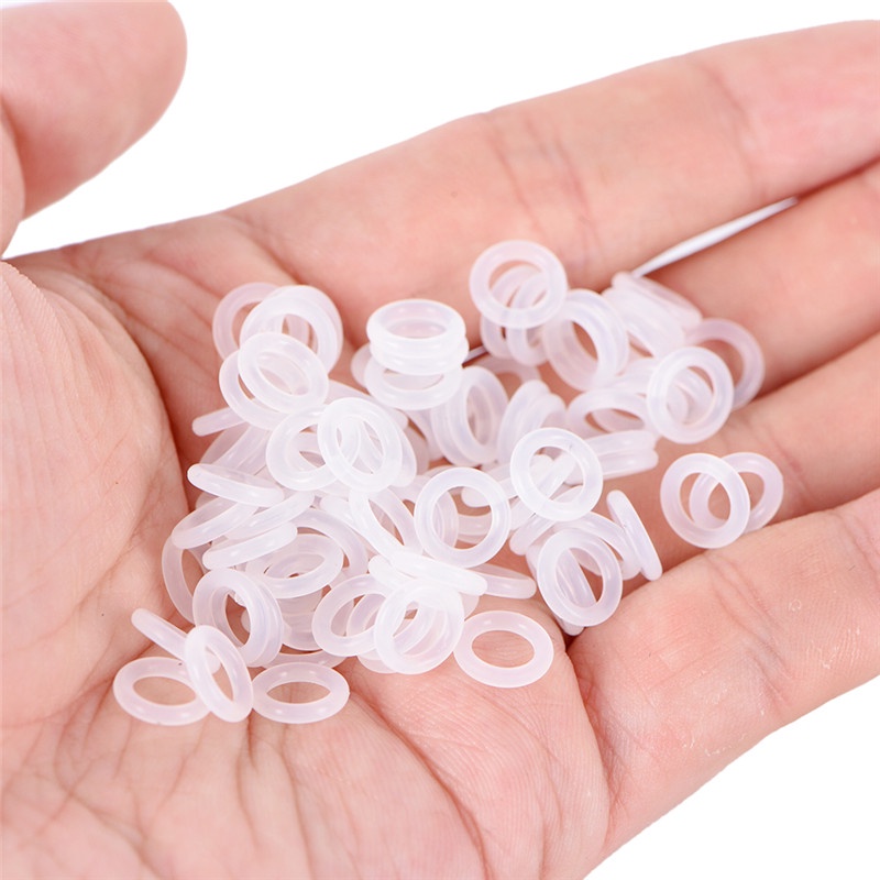 Bộ 120 vòng đệm cao su silicone màu trắng cho Cherry MX