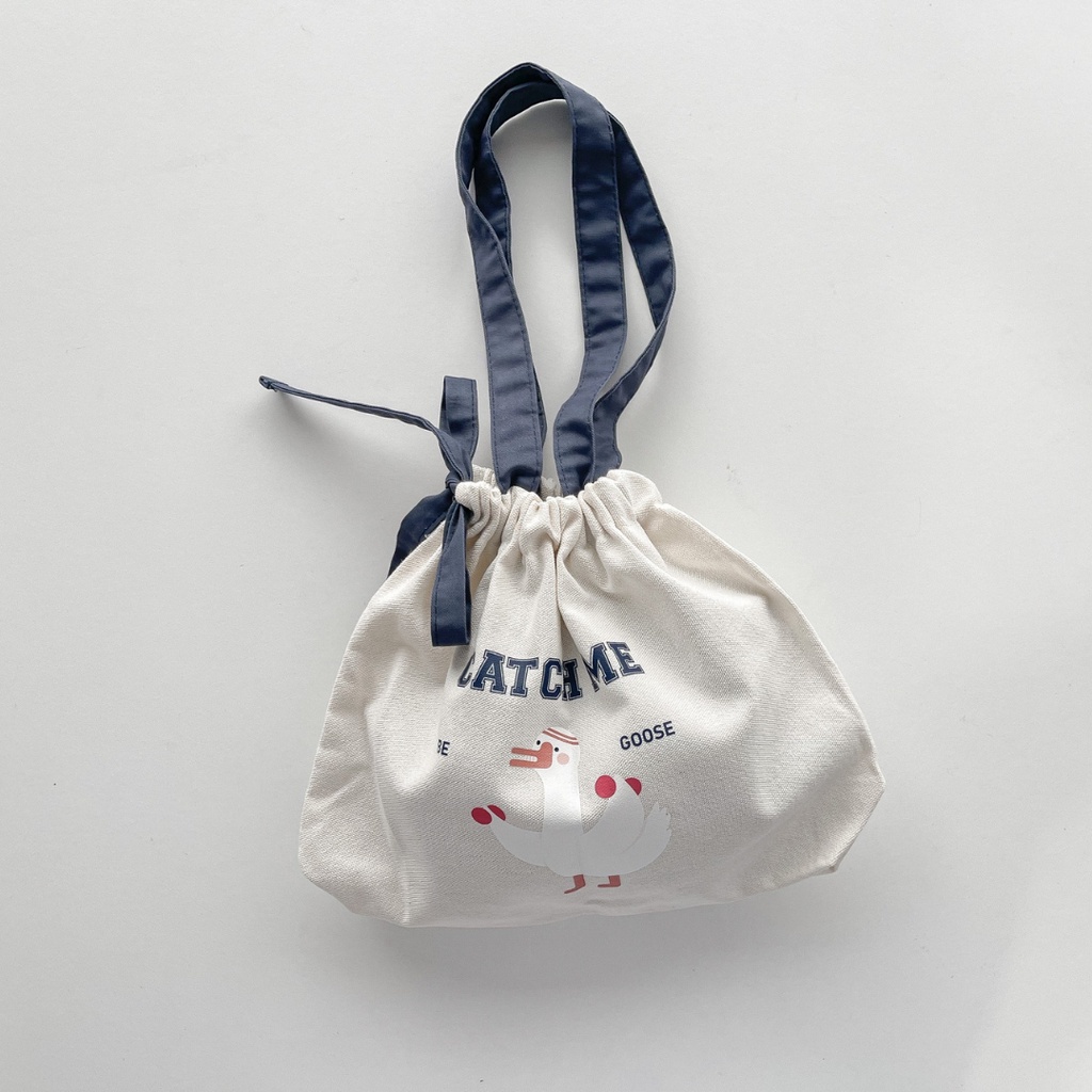 Túi tote canvas Crabit in hình basic