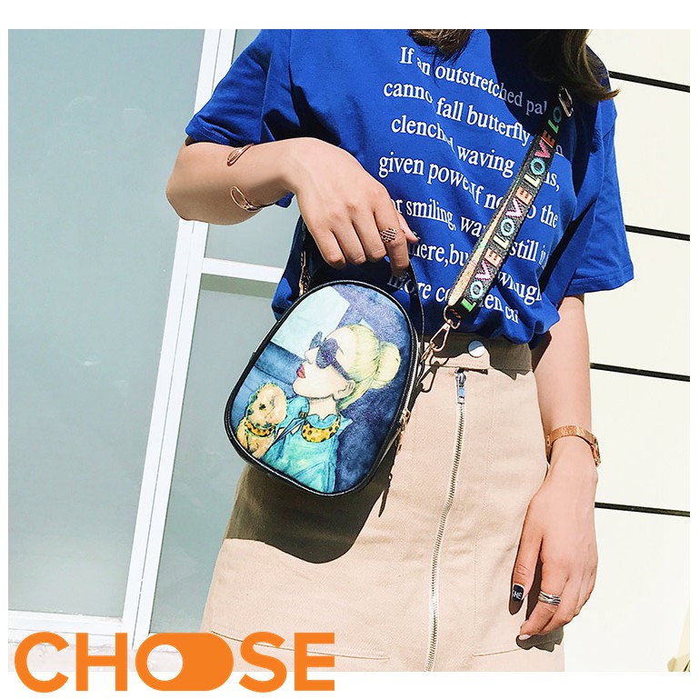 Túi Đeo Chéo Nữ Choose Túi In Hình Women Classic BBK1K4