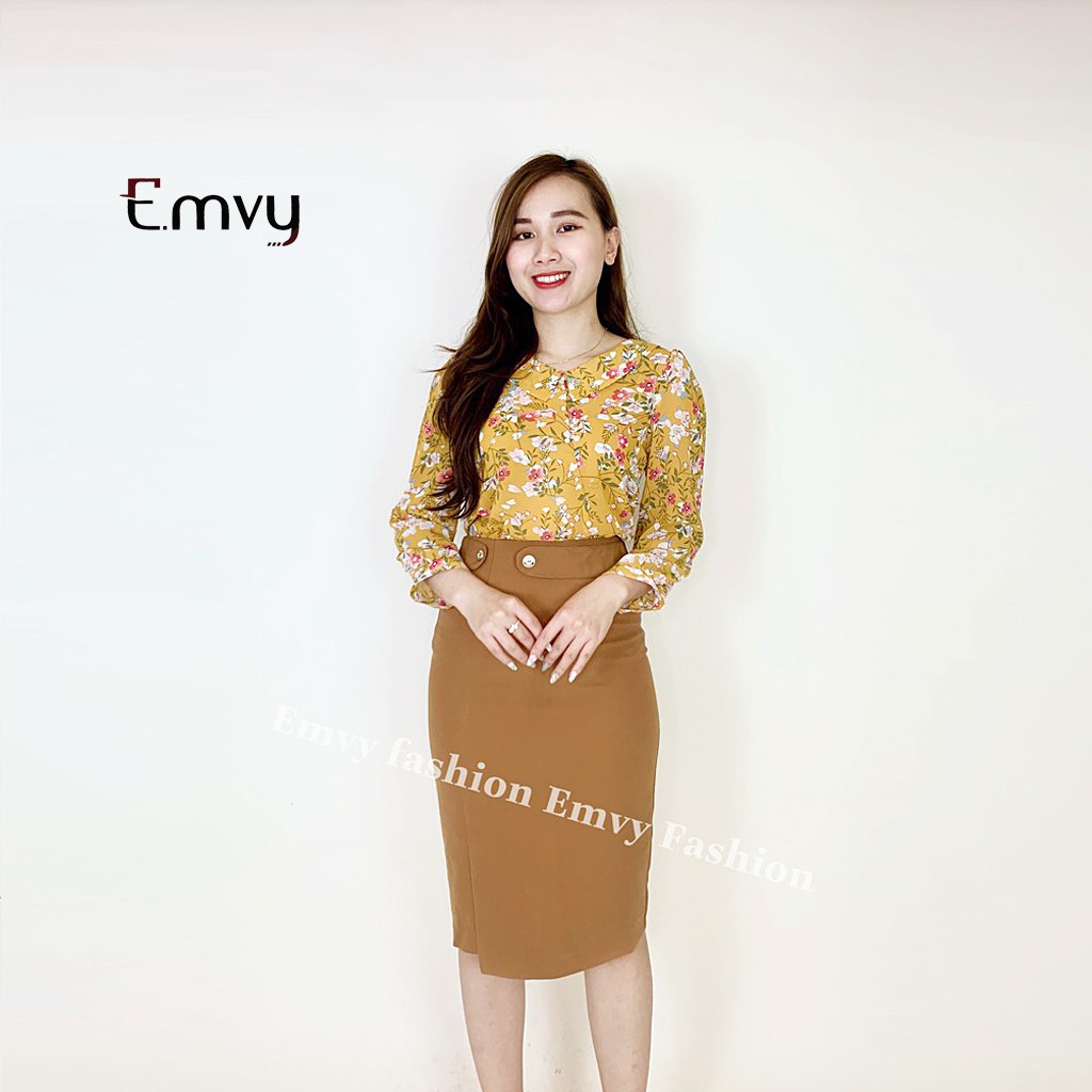 [Mã WASTUP giảm 10% tối đa 30K đơn 99K] Áo sơ mi nữ công sở họa tiết hoa nhí Emvy - H1 | BigBuy360 - bigbuy360.vn