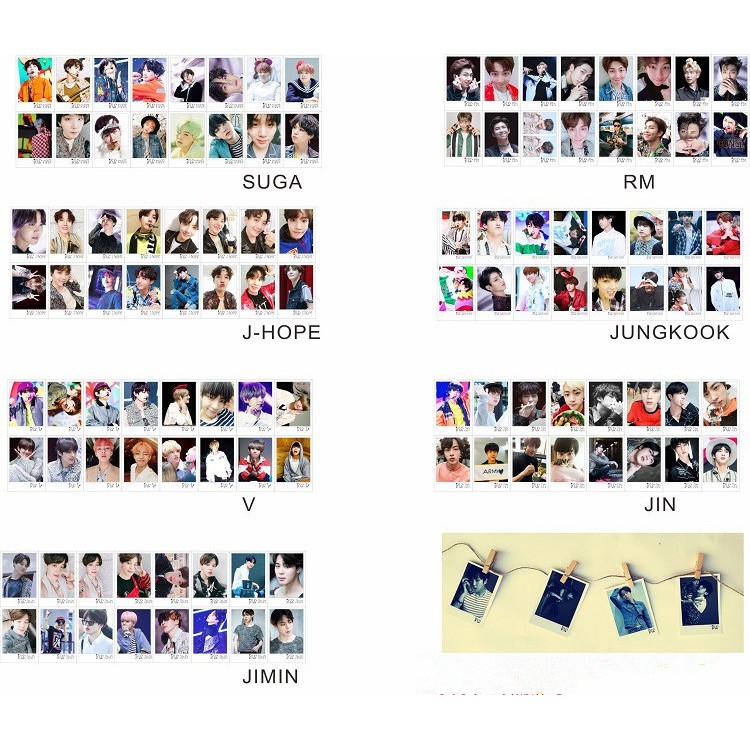 KPOP BTS album ảnh tự LoMo card thẻ mới