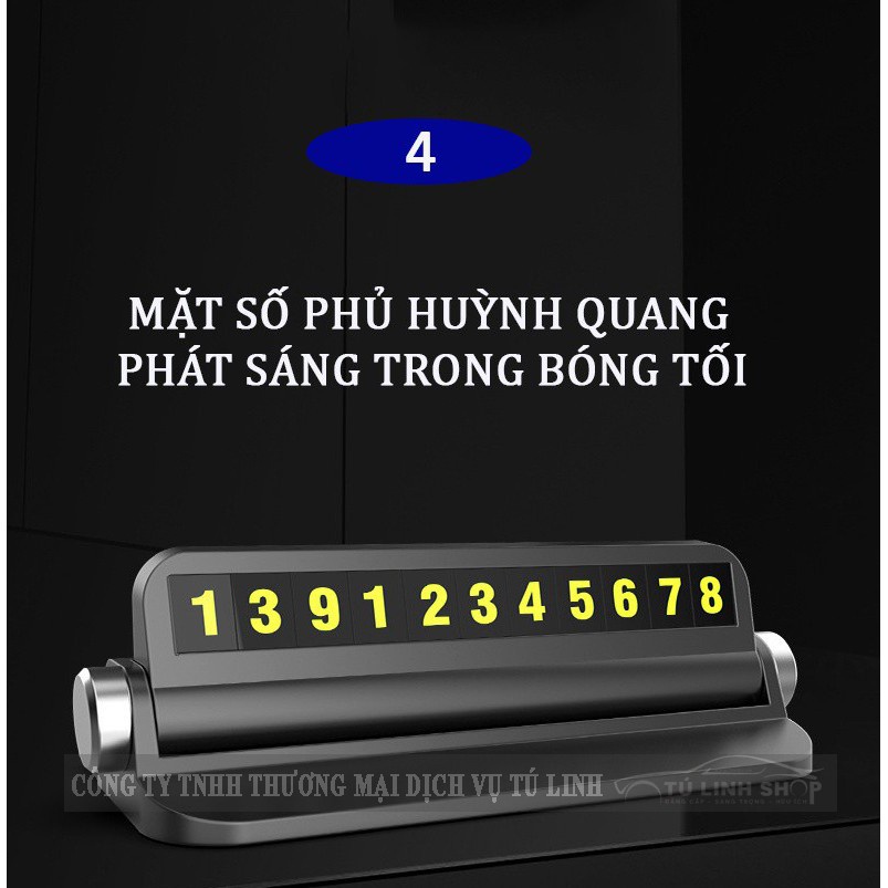 Bảng ghi số điện thoại cho xe ô tô khi dừng đỗ kiêm giá đỡ điện thoại