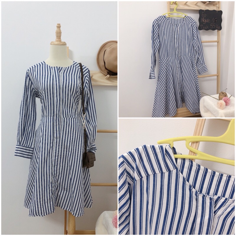 Đầm sơ mi sơvin Ulzzang dưới 60 kg