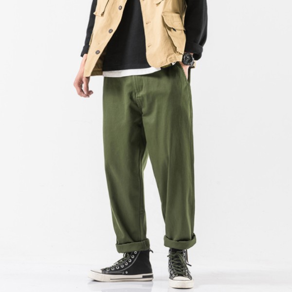 Quần kaki ống suông Unisex nam nữ săn gấu thời trang | BigBuy360 - bigbuy360.vn