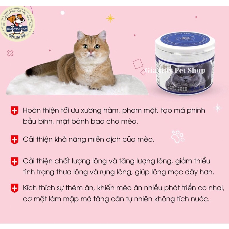 Dinh Dưỡng Làm Tăng Nọng Má Cho Mèo Cao Cấp