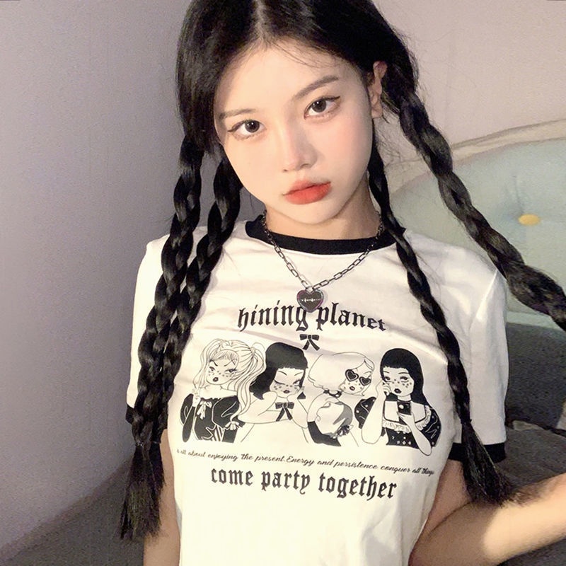 Áo Crop Top Tay Ngắn Thời Trang Mùa Hè 2022 Dành Cho Nữ