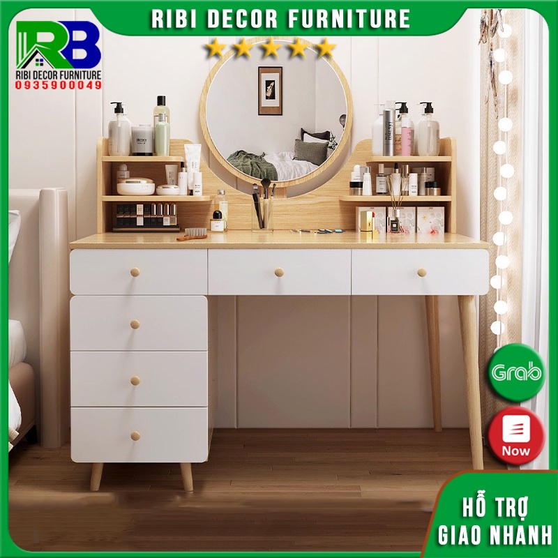 Bàn trang điểm gỗ phong cách Bắc Âu sang trọng BTD321