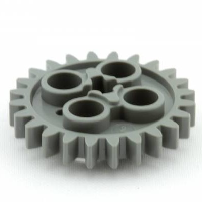 LEGO Technic Dark Bluish Gray Technic, Gear 24 Tooth (2nd Version - 1 Axle Hole) ID 6133119 / 3648b
