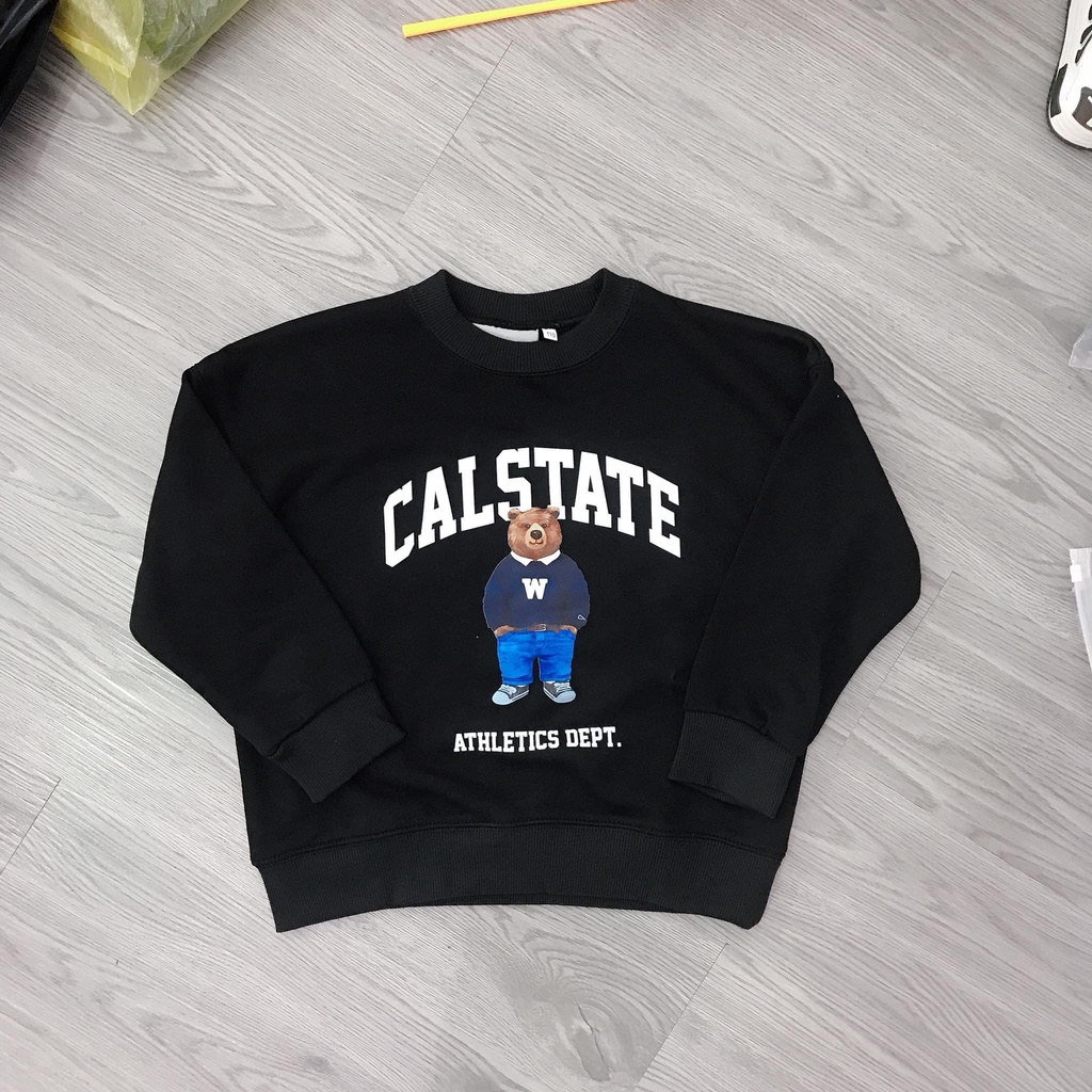 Áo nỉ sweater Whoaw cho bé , áo nỉ cổ  tròn trẻ em bé trai, gái ,unisex , GonZ_kid