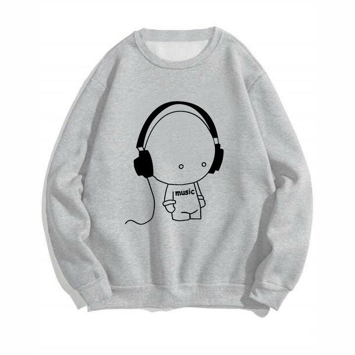 [FREESHIP_50K] Áo sweater nam nữ in hình Cậu Bé Nghe Nhạc dễ thương, chất nỉ dày dặn William - DS122