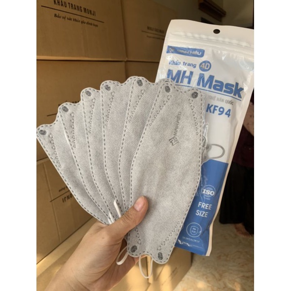 Khẩu Trang KF94 Chính Hãng Công Nghệ Hàn Quốc Chống Bụi , Khẩu Trang Kháng Khuẩn 4 Lớp chống lem son Cao Cấp