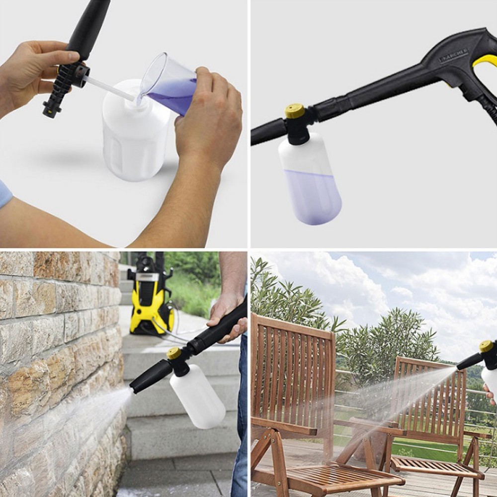 BOSCH KARCHER Bình Xịt Bọt Tuyết Rửa Xe Hơi Áp Suất 750Ml