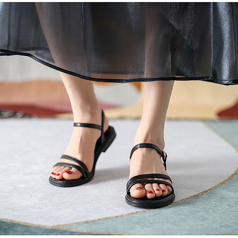 Sandal nữ dép quai hậu đẹp rosa- sd-0275 màu trắng