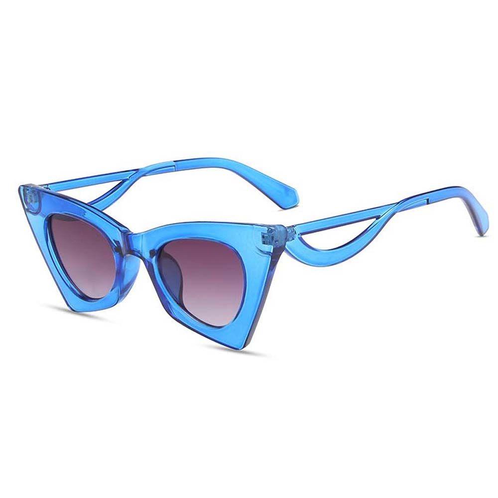 Kính Mát Gọng Mắt Mèo Chống Tia UV Họa Tiết Da Báo Thời Trang Cho Nữ